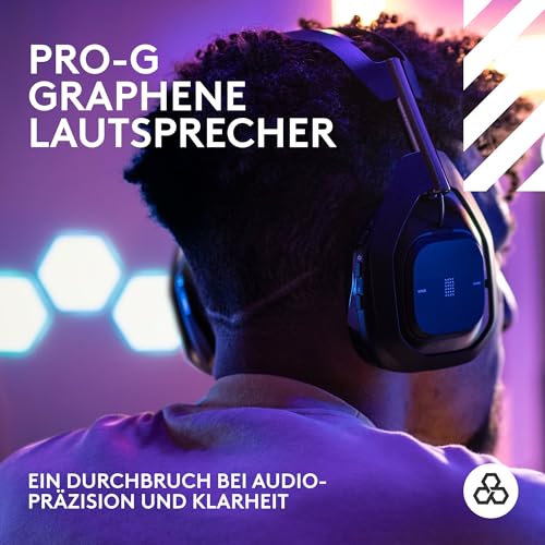 Logitech G Astro A50 X LIGHTSPEED, Kabelloses Gaming-Headset + Basisstation – PRO-G GRAPHENE, PLAYSYNC für Xbox Series X|S, PS5, PC/Mac, Nintendo Switch/Switch 2, Bluetooth, HDMI 2.1 Passthru -Schwarz Bild 3