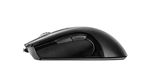 Qpad Pro Gaming Maus, Computermaus für PC, Laptop, Computer, Mac, MacBook, Optical Mouse mit optischem Sensor für FPS Spiele, 12.000 DPI, LED Beleuchtung, kabelgebunden (Wired), USB, Schwarz, DX120 Bild 4