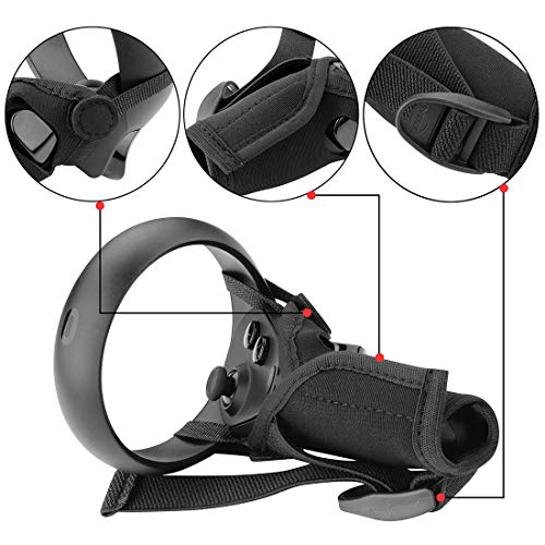 GEEKRIA Controller Cover, Compatible with Oculus Quest VR, Rift S, Washable Protective Sleeve VR Gaming Headset Controllers Replacement, Oculus Touch Controller Protector (Black, 1Pair) Bild 3