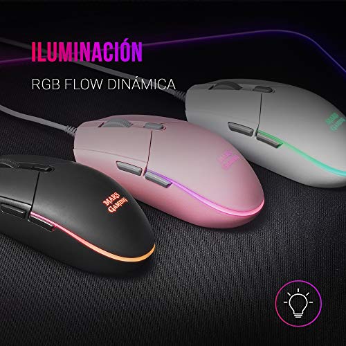 Mars Gaming MMGPC-Maus 3200DPIRGB Flowkompaktes und leichtes Design Bild 2