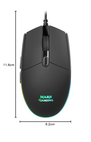 Mars Gaming MMGPC-Maus 3200DPIRGB Flowkompaktes und leichtes Design Bild 6