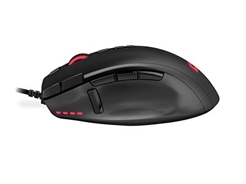 Lioncast ® LM15 Gaming Maus mit Kabel [PROGRAMMIERBARE Tasten] für PC - Beste MMO RGB Beleuchtung - PC Computer Maus USB Bild 3