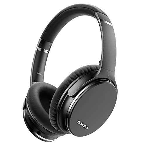 Srhythm NC35 Active Noise Cancelling Kopfhörer Kabellos Bluetooth - LDAC Modus, Schnellladung, 50+ Wiedergabe Over-Ear Kopfhoerer mit Mikrofon, Verbindung von 2 Geräten, Memory Protein Ohrmuscheln Bild 1