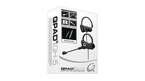 QPAD QH-5 Esports Gaming Earbuds, In Ear Headset, Earphones, Ohrhörer, Kopfhörer für PC, Laptop, Playstation 4 PS4, Xbox One, Nintendo Switch, Mobile Geräte, 10mm Stereo Sound, 3.5mm Stecker, Schwarz Bild 6