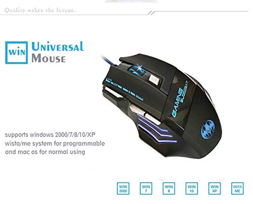 ELLENNE GM02 Professionelle Gaming-Maus, 6800 dpi, 7 Tasten, USB, LED, RGB Bild 6