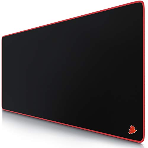 TITANWOLF - XXL Mauspad Gaming Titanwolf 900x400 mm - XXL Mousepad groß Motiv - Tischunterlage Large Size - verbessert Präzision und Geschwindigkeit - auch für Roccat Razer Logitech Maus und Tastatur Bild 1