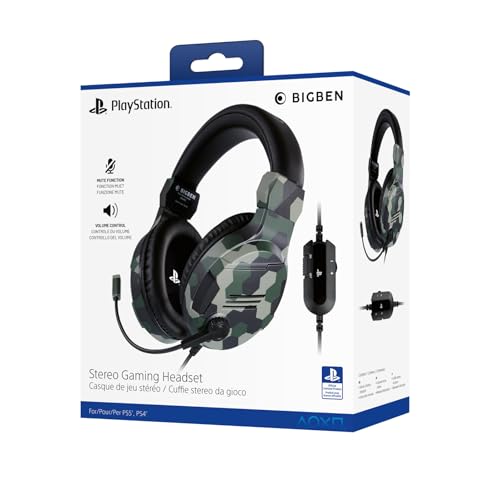 PS4 Stereo Gaming Headset V3 (camo grün) Bild 1