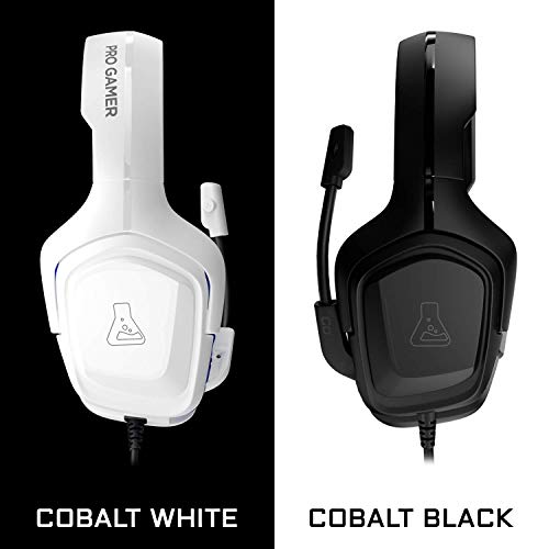 THE G-LAB Korp Cobalt Gaming Headset - Stereo Mikrofon, Ultraleicht, Ultra Bass Stereo Headset - 3,5 mm Klinke für PC PS4 PS5 Xbox One Mac Nintendo Switch Tablet Smartphone (Schwarz) Bild 6