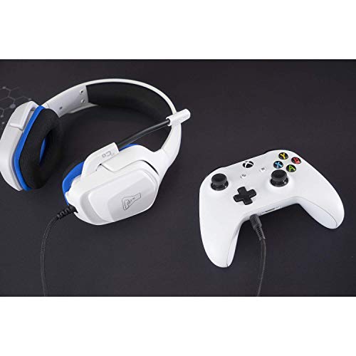 The G-LAB Korp Cobalt Gaming Headset - Stereo Mikrofon, Ultraleicht, Ultra Bass Stereo Headset - 3,5 mm Klinke für PC PS4 PS5 Xbox One Mac Nintendo Switch Tablet Smartphone (weiß) Bild 2