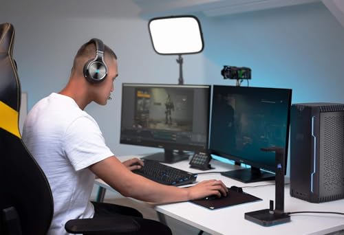 Corsair Virtuoso RGB Wireless SE High-Fidelity-Gaming-Headset (7.1-Surround-Sound, Omnidirektionales Mikrofon in Broadcast-Qualität, Kompatibel mit PC, PS4, Switch und Mobilgeräten) Gunmetal Bild 6