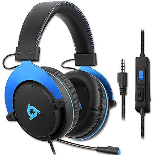 KLIM Rush Headset mit Mikrofon + Kompatibel mit PC Mac PS4, PS5 Nintendo Switch iOS Android + 3,5 mm Klinkenstecker + Gaming Kopfhörer + Komfortables und einstellbares Gaming Headset Bild 1