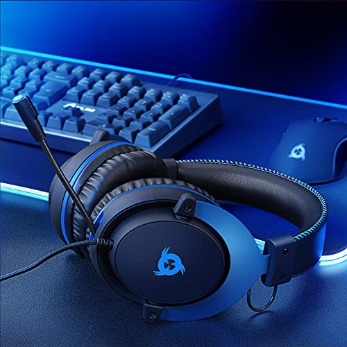 KLIM Rush Headset mit Mikrofon + Kompatibel mit PC Mac PS4, PS5 Nintendo Switch iOS Android + 3,5 mm Klinkenstecker + Gaming Kopfhörer + Komfortables und einstellbares Gaming Headset Bild 7