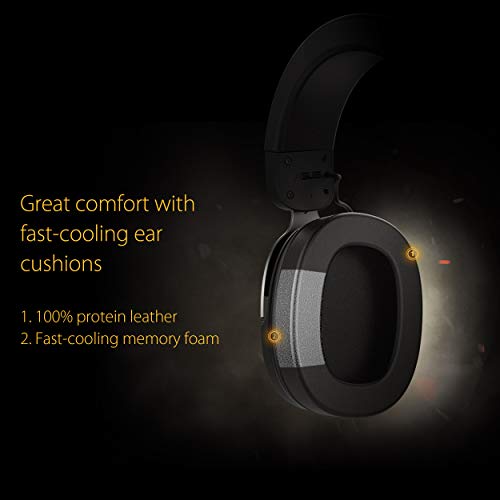 ASUS TUF Gaming H3 Headset (kabelgebunden, Lightweight, Wired,50mm, Hi-Res Audio, Gaming Headset 7.1 Surround Sound, geeignet für Mac, Discord, PS4, Xbox, Switch, Handy) schwarz/Gun Metal Bild 2
