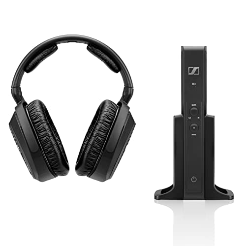 Sennheiser RS 175 RF Wireless Headphones, Kopfhörer für TV-Systeme mit Bass Boost und Surround-Sound-Modi, Kompakt und Ergonomisch, Kabelloses TV-Hören, Schwarz Bild 3