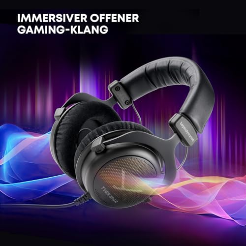 beyerdynamic TYGR 300 R Kopfhörer, offener Gaming-Kopfhörer, kabelgebunden, schwarz, geeignet für PS5 Konsole, PC, Xbox, Nintendo Bild 4