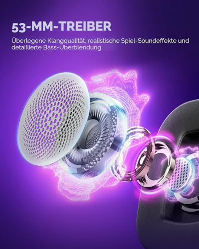 havit Gaming Headset mit Mikrofon - Gaming Kopfhörer [3,5mm Klinke für PC, Xbox und PlayStation] - Gamer Kopfhörer Over Ear [mit Noise Cancelling] - Metallic Schwarz Bild 3