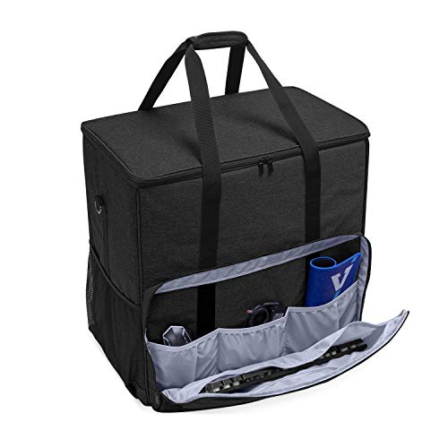 CURMIO Reisetasche für Desktop Computer und Monitor, Tragetasche für Computer PC-Gehäuse, Tastatur, Kabel und Maus, PC und Display Tasche für Gamer/Multimedia/Büro, (NUR MIT Tasche), Schwarz Bild 3