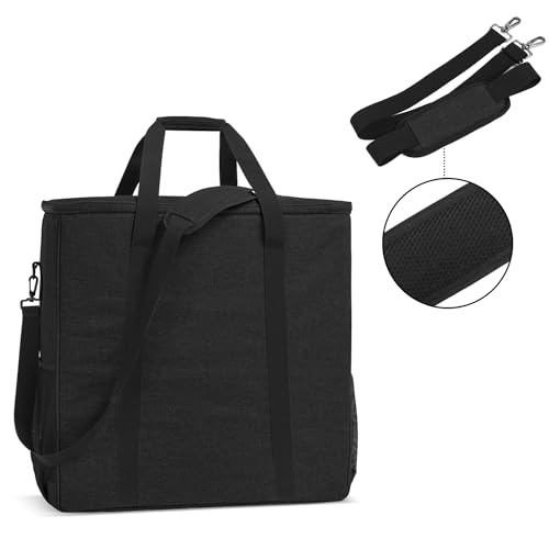 CURMIO Reisetasche für Desktop Computer und Monitor, Tragetasche für Computer PC-Gehäuse, Tastatur, Kabel und Maus, PC und Display Tasche für Gamer/Multimedia/Büro, (NUR MIT Tasche), Schwarz Bild 4