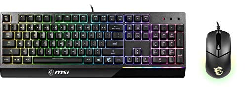 MSI Vigor GK30 Combo US Layout GK30 Gaming Tastatur QWERTY und GM11 Gaming Maus (kabelgebunden, Plunger Switch, schwarz, RGB) Bild 3