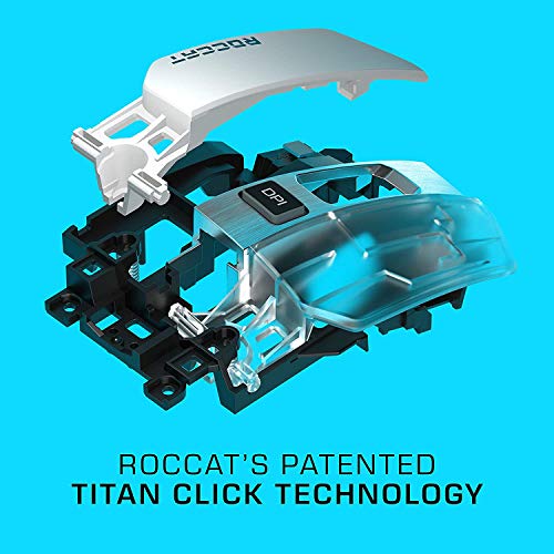 Roccat Kain 200 AIMO RGB Gaming Maus (16.000 Dpi Owl-Eye Sensor, Kabellos, Titan Click Technologie), schwarz Bild 5