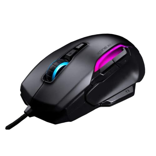 Roccat Kone AIMO Gaming Maus (hohe Präzision, Optischer Owl-Eye Sensor (100 bis 16.000 Dpi), RGB AIMO LED Beleuchtung, 23 programmierbare Tasten, Designt in Deutschland, USB), schwarz(remastered) Bild 2