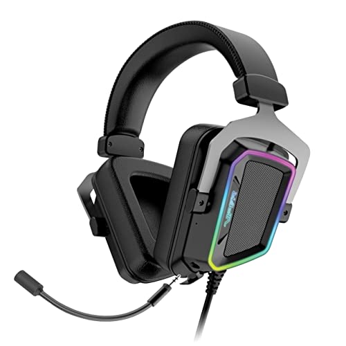 Patriot Viper V380 Gaming Headset, 7.1 Surround Sound Kopfhörer für PC, PC-Gaming, Over Ear, Hi-Fi 53mm Treiber, ENC Quality Mikrofon mit Rauschunterdrückung, RGB Beleuchtung Bild 1