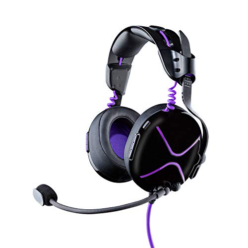 Victrix Pro AF verkabelt Professional Esports Gaming Kopfhörer mit Cooling: PlayStation PS4, PS5, PC - Schwarz / lila Bild 5