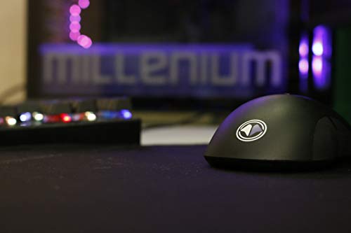 MILLENIUM Gaming Maus in Schwarz - High Performance USB Gaming Mouse für Hobby-Gamer und eSportler, optisch & funktional ansprechende Gamingmaus, schwarz Bild 2