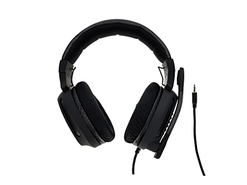 Millenium Gaming Headset mit Klinkenanschluss 3,5mm, Headset mit Mikrofon und LED für Konsolen und als PC Gaming Headset geeignet, Kopfhörer mit Mikrofon für Gamer, Gaming Kopfhörer, schwarz Bild 3