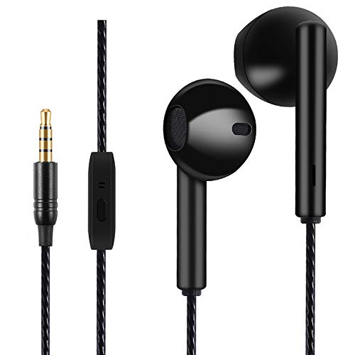 GAMURRY Kabelgebundene In Ear 3,5 mm Klinke Kopfhörer, Stereo Ohrhörer mit Mikrofon & Fernsteuerung Bass-Sound Ohrhörer, HD-Anrufe, Geräuschunterdrückung, Für Android Iso Windows, Smartphones, MP3 Bild 1
