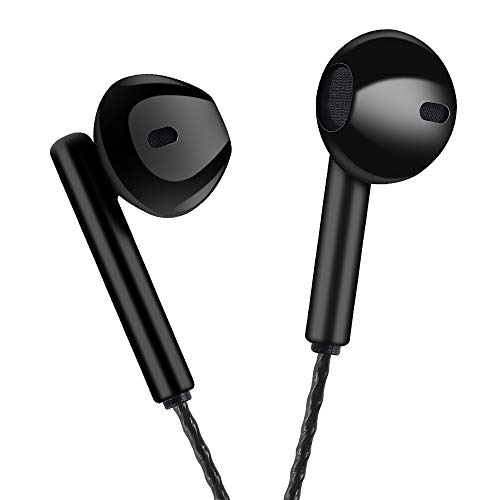 GAMURRY Kabelgebundene In Ear 3,5 mm Klinke Kopfhörer, Stereo Ohrhörer mit Mikrofon & Fernsteuerung Bass-Sound Ohrhörer, HD-Anrufe, Geräuschunterdrückung, Für Android Iso Windows, Smartphones, MP3 Bild 2