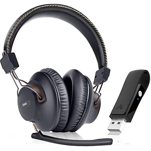 Avantree DG59M Bluetooth Kopfhörer mit Mikrofon für PS5 PS4 Wireless Kopfhörer mit USB Adapter für PC Laptop Computer Gaming Home Work Unterstützung Gaming Audio Gaming Bild 1