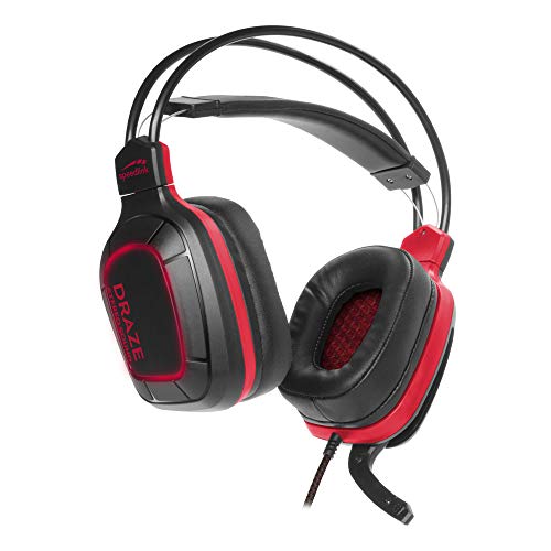 Speedlink DRAZE Gaming Headset - Gaming-Headset für den PC mit LED Beleuchtung, USB- und Klinkenstecker, schwarz Bild 2