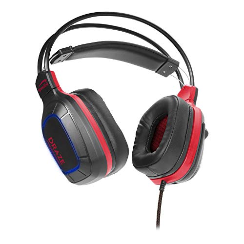 Speedlink DRAZE Gaming Headset - Gaming-Headset für den PC mit LED Beleuchtung, USB- und Klinkenstecker, schwarz Bild 4