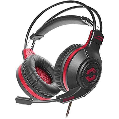 Speedlink CELSOR Gaming Headset - Gaming Headset mit Stereo Sound für PC/Notebook/Laptop, schwarz-rot Bild 1
