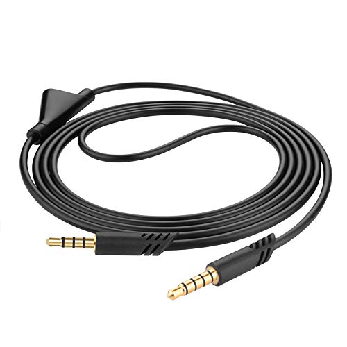GEEKRIA Audiokabel kompatibel mit Astro A10 Gen 2, A10, A30, A40, A40TR Gaming-Headsets – 3,5-mm-AUX-Stereo-Ersatzkabel mit Mute-Steuerung – Xbox One, PS4 (2 m/6,5 ft) Bild 2