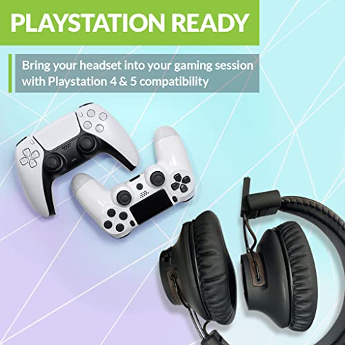 Avantree C519M – Bluetooth Kopfhörer mit Mikrofon für PS5 und Switch, Kabelloses Headset mit USB-C-Adapter für PC und Laptop, Low Latency, Unterstützt Zwei Kopfhörer, 40 Stunden Spielzeit Bild 4