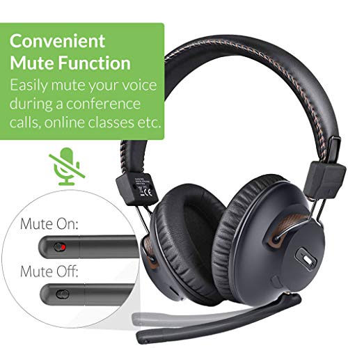 Avantree C519M – Bluetooth Kopfhörer mit Mikrofon für PS5 und Switch, Kabelloses Headset mit USB-C-Adapter für PC und Laptop, Low Latency, Unterstützt Zwei Kopfhörer, 40 Stunden Spielzeit Bild 7