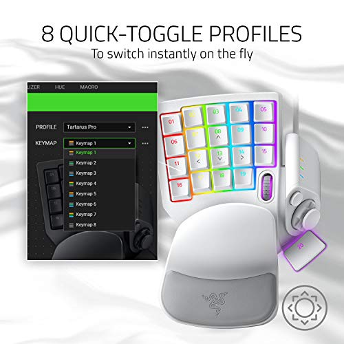 Razer Tartarus Pro Gaming Keypad: Analog-optische Tastenschalter Anpassbare Chroma-RGB-Beleuchtung Bild 5
