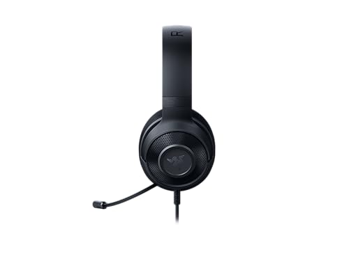 Razer Kraken X Lite - Kabelgebundenes Ultraleichtes PC Gaming-Headset - Surround Sound - biegbares Nierenmikrofon (230g leicht, 3,5 Klinke für PS4, PS5, Switch, Xbox One, Xbox Series X|S) Schwarz Bild 2
