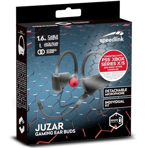 Speedlink JUZAR Gaming Ear Buds - Headset mit Stereo-Sound - 1.6m langes Kabel - 3.5mm-Klinkenstecker, schwarz-rot Bild 7