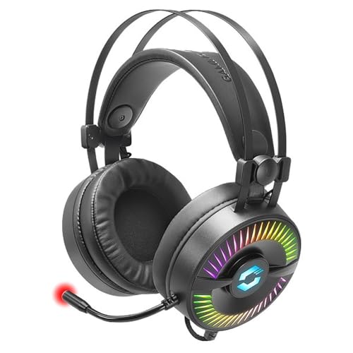 Speedlink QUYRE RGB 7.1 Gaming Headset - individualisierbarer Sound, RGB-Beleuchtung für PC/Notebook/Laptop, schwarz Bild 1