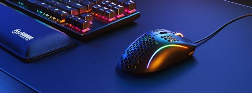GLORIOUS Gaming Model D Wired Gaming Mouse – superleichtes Wabendesign mit 68 g, RGB-Beleuchtung, ergonomisch, Pixart 3360 Sensor, Omron-Schaltern, PTFE-Füße, 6 Tasten – Mattschwarz Bild 6