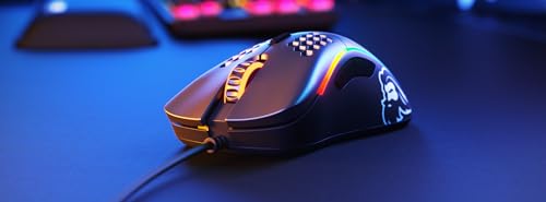 GLORIOUS Gaming Model D Wired Gaming Mouse – superleichtes Wabendesign mit 68 g, RGB-Beleuchtung, ergonomisch, Pixart 3360 Sensor, Omron-Schaltern, PTFE-Füße, 6 Tasten – Mattschwarz Bild 7