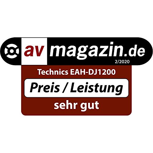 Technics EAH-DJ1200 DJ Kopfhörer, On-Ear, Schwenkarm, abnehmbares Spiralkabel, High-End Stereoklang, schwarz Bild 6