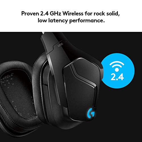 Logitech G935 Kabelloses Gaming-Kopfhörer (mit 7.1 Surround Sound, 50 mm Pro-G Klangtreiber, LYGHTSYNC RGB) (Generalüberholt) Bild 3