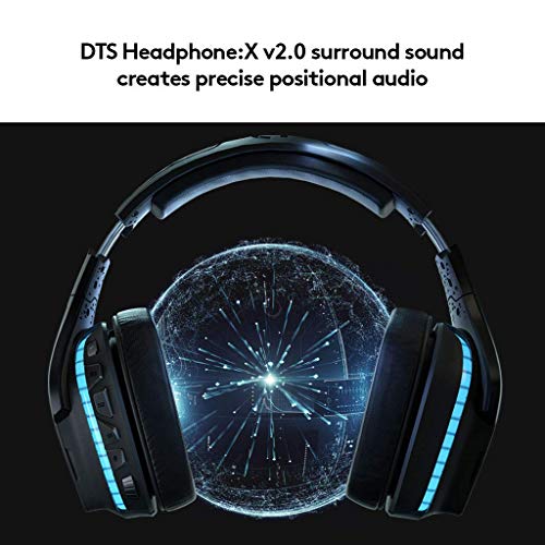 Logitech G935 Kabelloses Gaming-Kopfhörer (mit 7.1 Surround Sound, 50 mm Pro-G Klangtreiber, LYGHTSYNC RGB) (Generalüberholt) Bild 4
