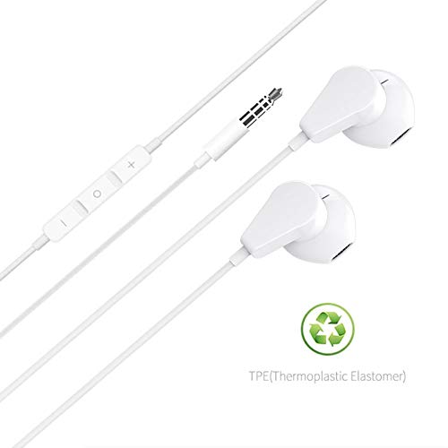 Geekria 3,5 mm kabelgebundene Ohrhörer mit Mikrofon und Lautstärkeregler, Stereo-Gaming-In-Ear-Kopfhörer für PS4, Xbox One, Stadia, Luna, PC, Laptop, Smartphone (weiß) Bild 3