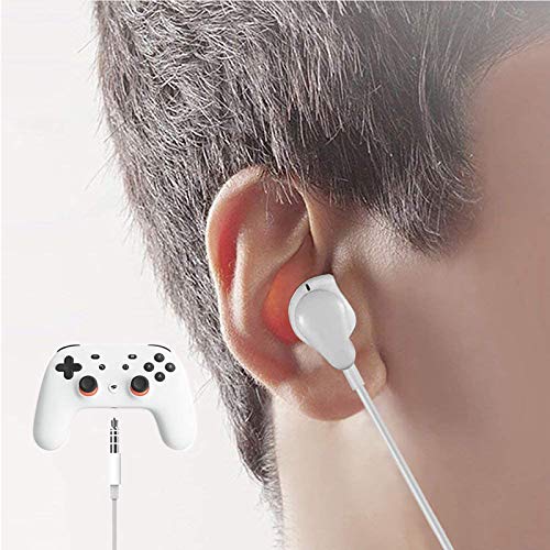 Geekria 3,5 mm kabelgebundene Ohrhörer mit Mikrofon und Lautstärkeregler, Stereo-Gaming-In-Ear-Kopfhörer für PS4, Xbox One, Stadia, Luna, PC, Laptop, Smartphone (weiß) Bild 6