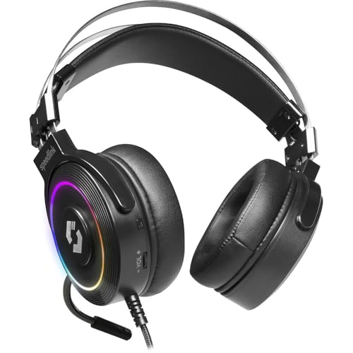 Speedlink ORIOS RGB 7.1 PC Gaming Headset - flexibles Mikrofon, RGB Beleuchtung, 7.1-Surround-Sound, USB-A Anschluss, schwarz Bild 2